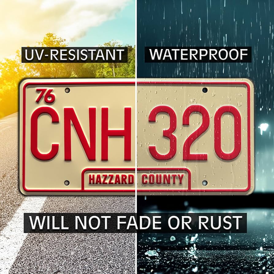 Amazon.com: Dukes of Hazzard | CNH 320 | Metal Stamped